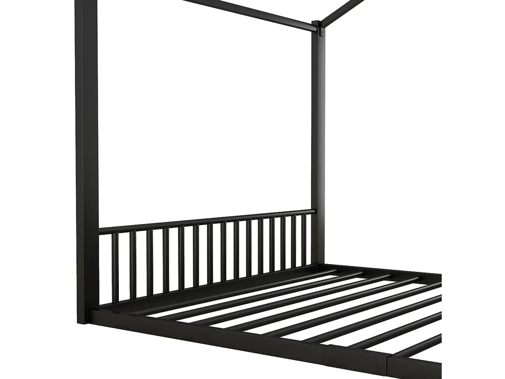 Lit Cabane Enfant Structure Maison en Métal
