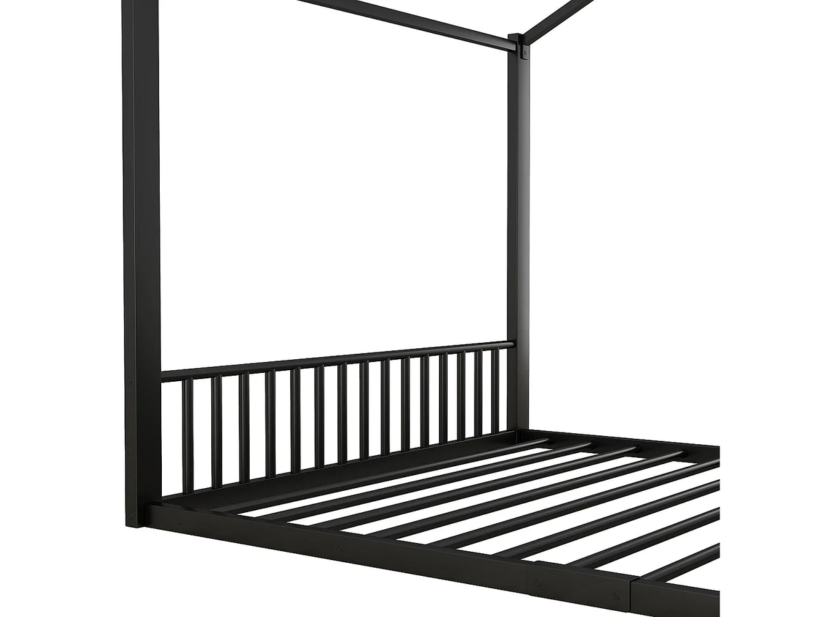 Lit Cabane Enfant Structure Maison en Métal